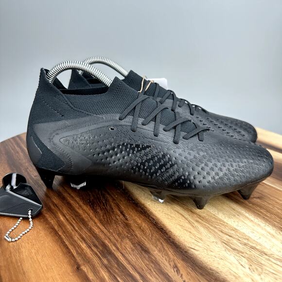 Adidas Predator Accuracy.1 SG Men's 8.5/Women's 9.5 Soccer Cleats Black GW4581 - Picture 1 of 11
